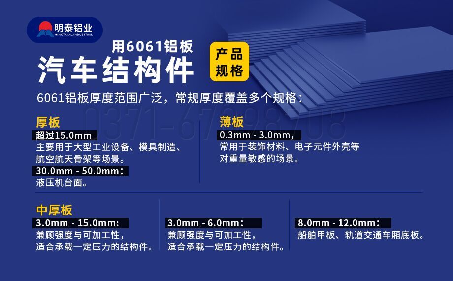 汽車(che)結構件用(yong)6061鋁闆減輕車(che)身重(zhong)量 助力(li)汽車(che)輕量化